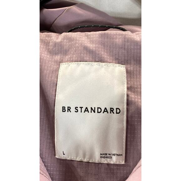BR STANDARD Women's Mauve Popover Hooded Lightweight Jacket SZ L - Picture 11 of 13